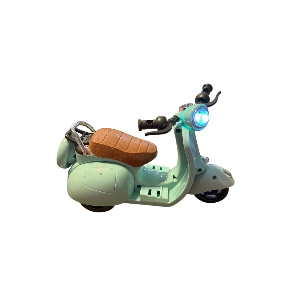 Battery Motorbike Scooter Vespa W/Lights‎ & Sounds (NO DOLL) for dolls - 17 cm